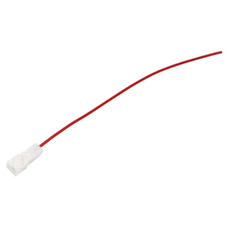 Cable: cable with crimped terminals; red; Len: 250mm; H05V-K; 1mm2