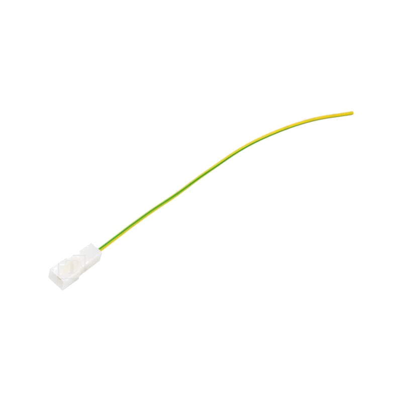 Cable: cable with crimped terminals; yellow-green; Len: 250mm