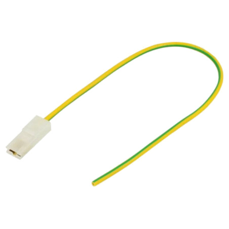 Cable: cable with crimped terminals; yellow-green; Len: 250mm