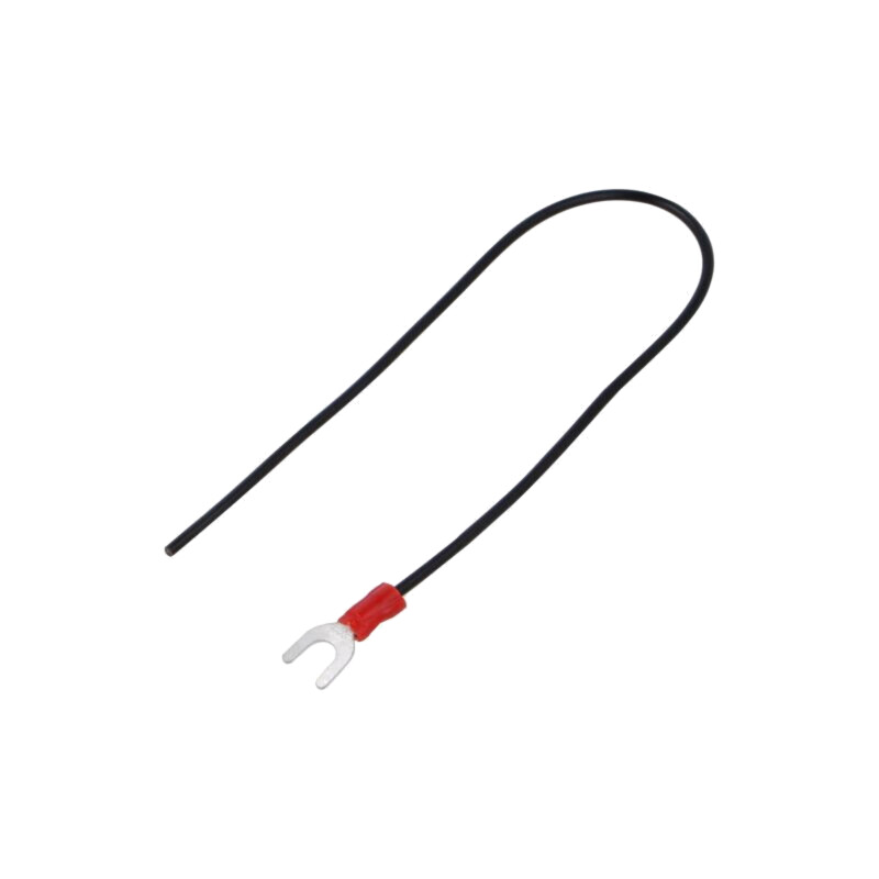 Cable: cable with crimped terminals; black; non-insulated; 250mm Cable: cable with crimped terminals; black; non-insulated; 250mm