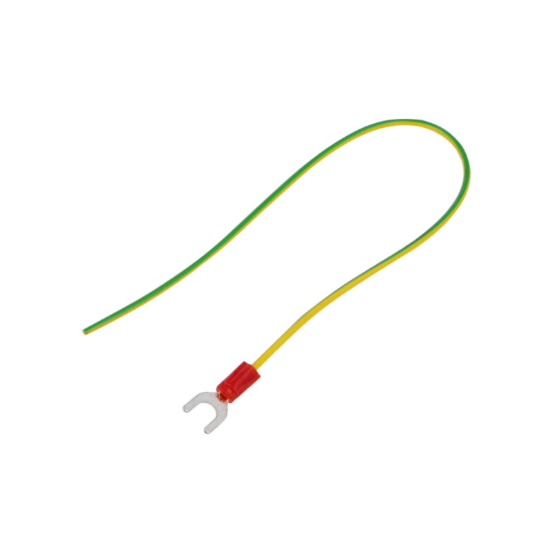 Cable: cable with crimped terminals; yellow-green; 250mm; H05V-K Cable: cable with crimped terminals; yellow-green; 250mm; H05V-K