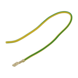 Cable: cable with crimped terminals; yellow-green; Len: 250mm