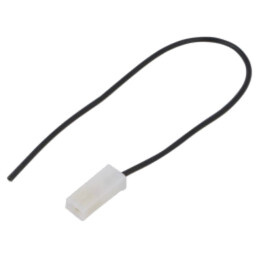 Cable: cable with crimped terminals; black; Len: 250mm; H05V-K
