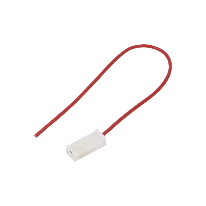 Cable: cable with crimped terminals; red; Len: 250mm; H05V-K; 1mm2 Cable: cable with crimped terminals; red; Len: 250mm; H05V-K; 1mm2