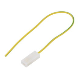Cable: cable with crimped terminals; yellow-green; Len: 250mm