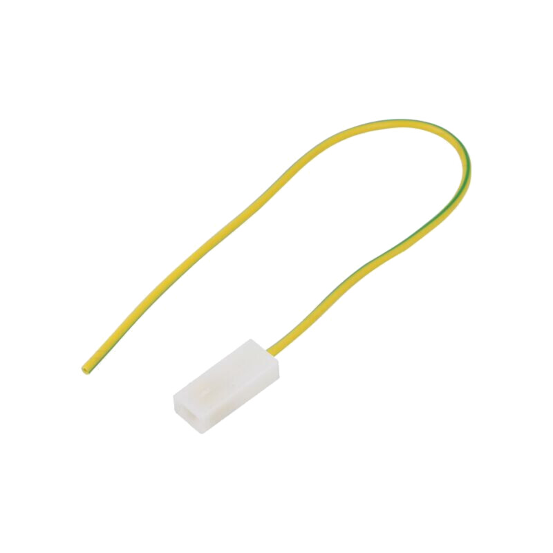 Cable: cable with crimped terminals; yellow-green; Len: 250mm
