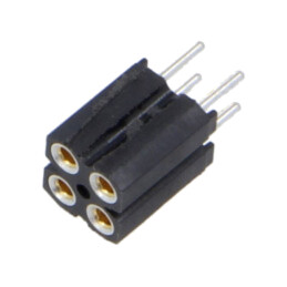 Conector: şiruri pini; soclu; mamă; PIN: 4; BL 6; 3A; 150V; drept; THT