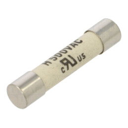Siguranţă: siguranţă; 10A; 500VAC; ardere rapidă; 6,35x31,8mm; SHF