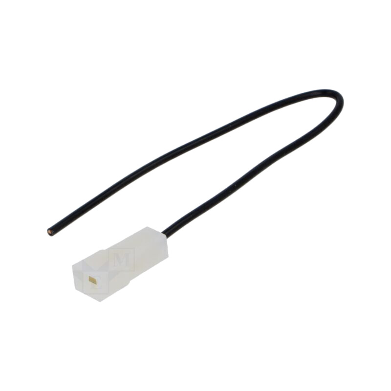 Cable: cable with crimped terminals; black; Len: 250mm; H05V-K
