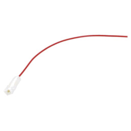 Cable: cable with crimped terminals; red; Len: 250mm; H05V-K