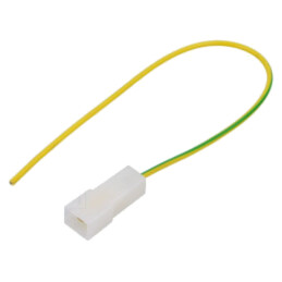 Cable: cable with crimped terminals; yellow-green; Len: 250mm