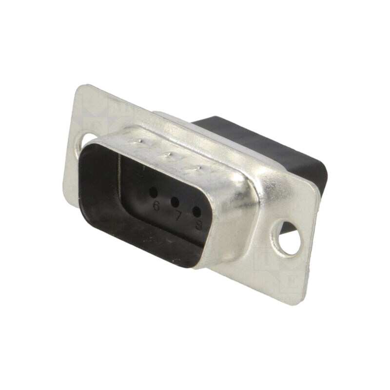 Conector: D-Sub; PIN: 9; mufă; tată; pe cablu; Placare: aurit