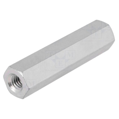 Piuliţă-distanţieră filetată; 55mm; Filet int: M8; hexagonală