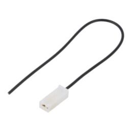 Cable: cable with crimped terminals; black; Len: 250mm; H05V-K
