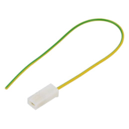 Cable: cable with crimped terminals; yellow-green; Len: 250mm