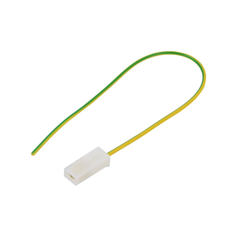 Cable: cable with crimped terminals; yellow-green; Len: 250mm Cable: cable with crimped terminals; yellow-green; Len: 250mm