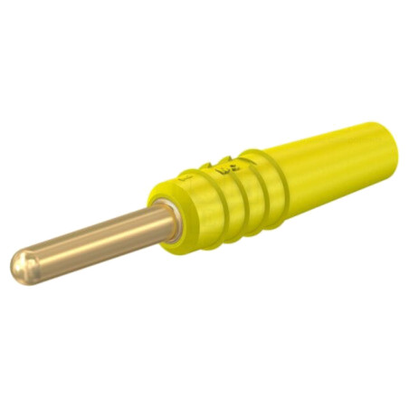 Conector: banană 2mm; mufă; 10A; 30VAC; 60VDC; galbenă; aurit