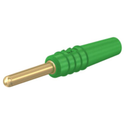 Conector: banană 2mm; mufă; 10A; 30VAC; 60VDC; verde; aurit; lipite