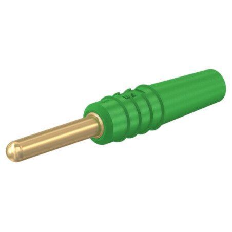 Conector: banană 2mm; mufă; 10A; 30VAC; 60VDC; verde; aurit; lipite