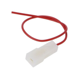 Cable: cable with crimped terminals; red; Len: 250mm; H05V-K
