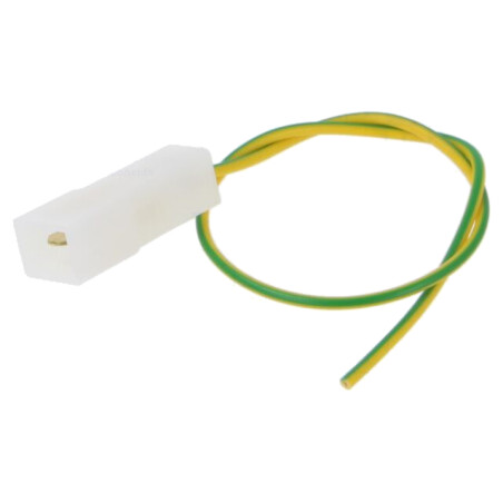 Cable: cable with crimped terminals; yellow-green; Len: 250mm
