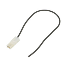 Cable: cable with crimped terminals; black; insulated,female