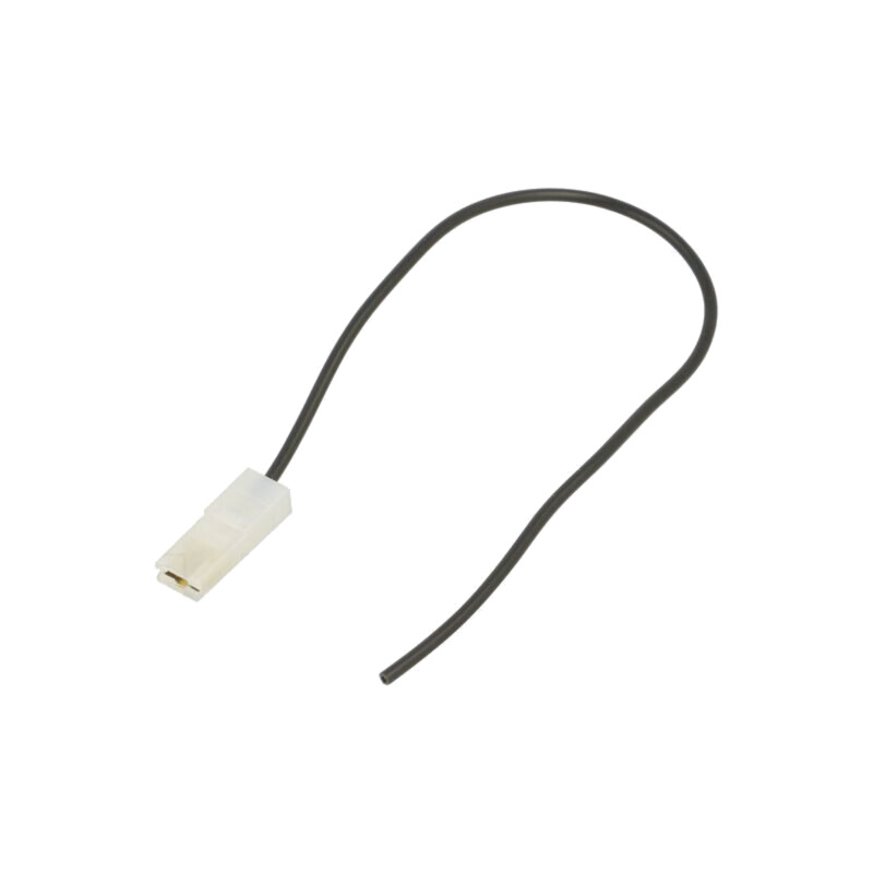 Cable: cable with crimped terminals; black; insulated,female Cable: cable with crimped terminals; black; insulated,female