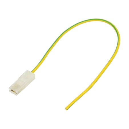 Cable: cable with crimped terminals; yellow-green; Len: 250mm