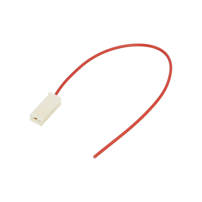 Cable: cable with crimped terminals; red; Len: 250mm; H05V-K Cable: cable with crimped terminals; red; Len: 250mm; H05V-K