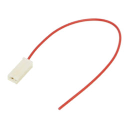 Cable: cable with crimped terminals; red; Len: 250mm; H05V-K