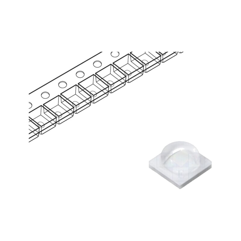 LED putere; 3535; royal blue; 135°; convex; batwing; 2,8÷3,2VDC LED putere; 3535; royal blue; 135°; convex; batwing; 2,8÷3,2VDC
