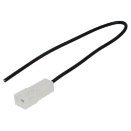 Cable: cable with crimped terminals; black; Len: 250mm; H05V-K
