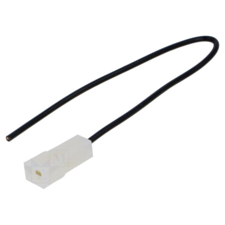 Cable: cable with crimped terminals; black; Len: 250mm; H05V-K