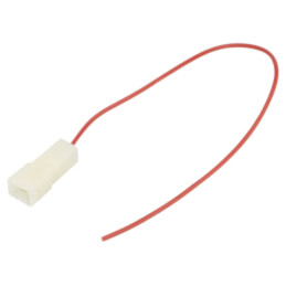 Cable: cable with crimped terminals; red; Len: 250mm; H05V-K