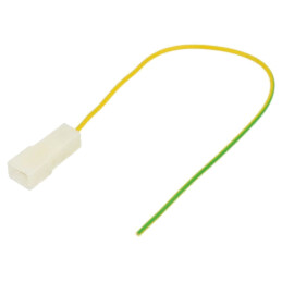 Cable: cable with crimped terminals; yellow-green; Len: 250mm