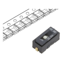 Comutator: DIP-SWITCH; Număr secţiuni: 1; OFF-ON; 0,1A/6VDC; SMT