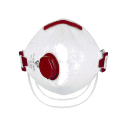 Semimască de filtrare pliantă; cu supapă; FFP3 NR D