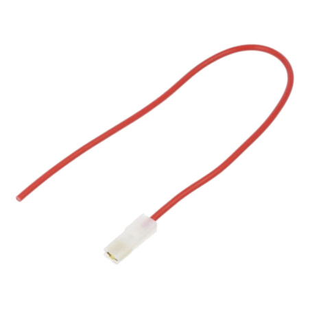 Cable: cable with crimped terminals; red; insulated,female; 1mm2