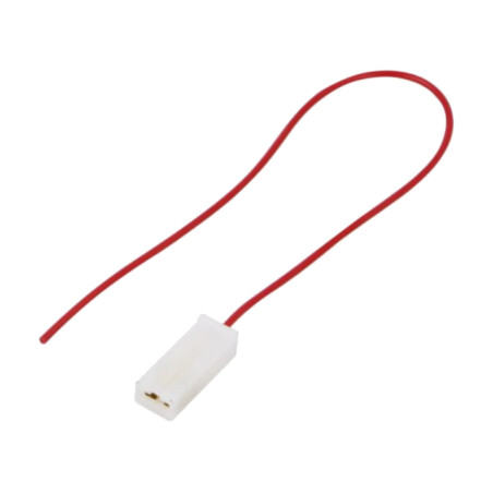Cable: cable with crimped terminals; red; Len: 250mm; H05V-K