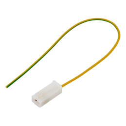 Cable: cable with crimped terminals; yellow-green; Len: 250mm