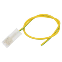 Cable: cable with crimped terminals; yellow-green; Len: 250mm
