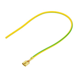 Cable: cable with crimped terminals; yellow-green; Len: 250mm