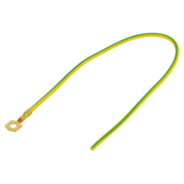 Cable: cable with crimped terminals; yellow-green; 250mm; H07V-K