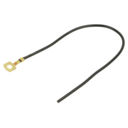 Cable: cable with crimped terminals; black; non-insulated; 250mm