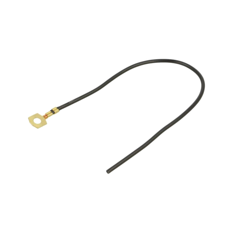 Cable: cable with crimped terminals; black; non-insulated; 250mm Cable: cable with crimped terminals; black; non-insulated; 250mm