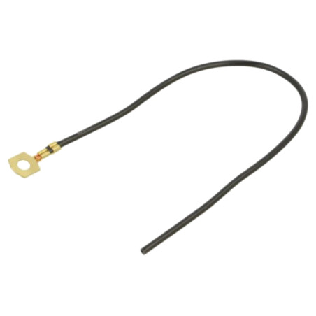 Cable: cable with crimped terminals; black; non-insulated; 250mm