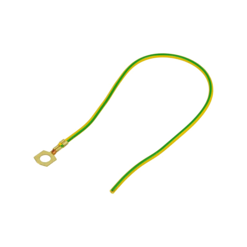 Cable: cable with crimped terminals; yellow-green; 250mm; H07V-K