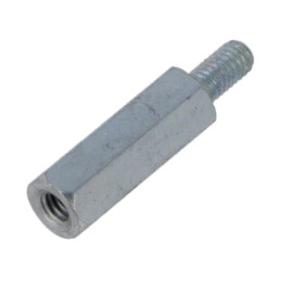 Piuliţă-distanţieră filetată; 20mm; Filet int: M4; Filet ext: M4