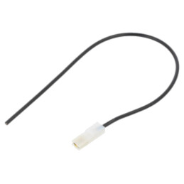 Cable: cable with crimped terminals; black; insulated,female