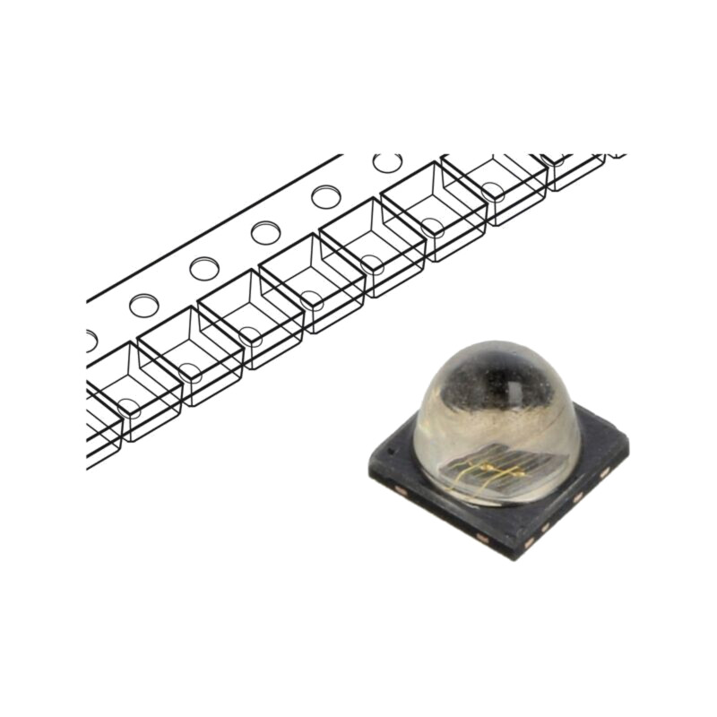 Emiţător IR; 3838; 940÷970nm; transparent; 650mW; 50°; 1,4VDC; SMD